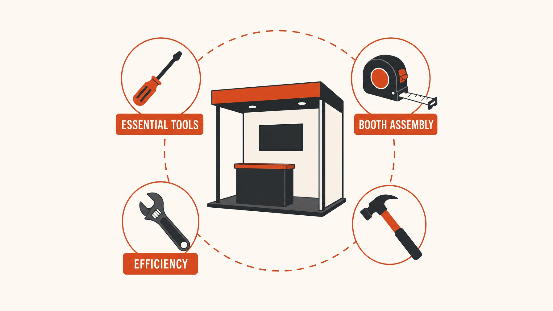 1. Essential Hand Tools for Booth Assembly — 6 Essential Tools for Efficient Trade Show Booth Installation