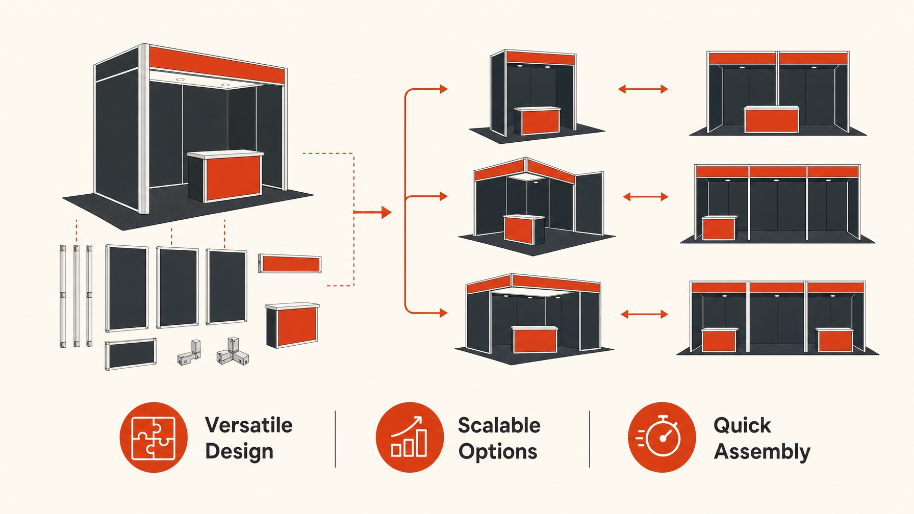 3. Modular Designs for Flexible Setups — 6 Innovative Exhibit Products to Transform Your Booth Experience