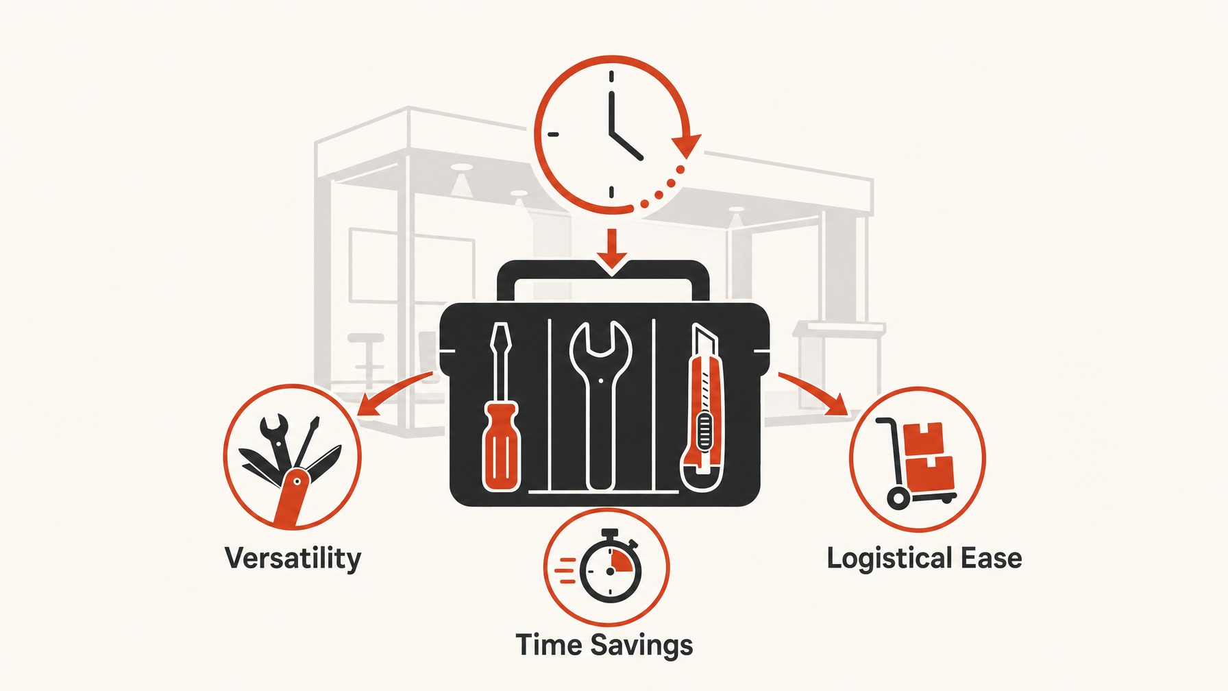 2. Multi-Functional Tools to get the most out of Efficiency — 6 Essential Tools for Efficient Trade Show Booth Installation