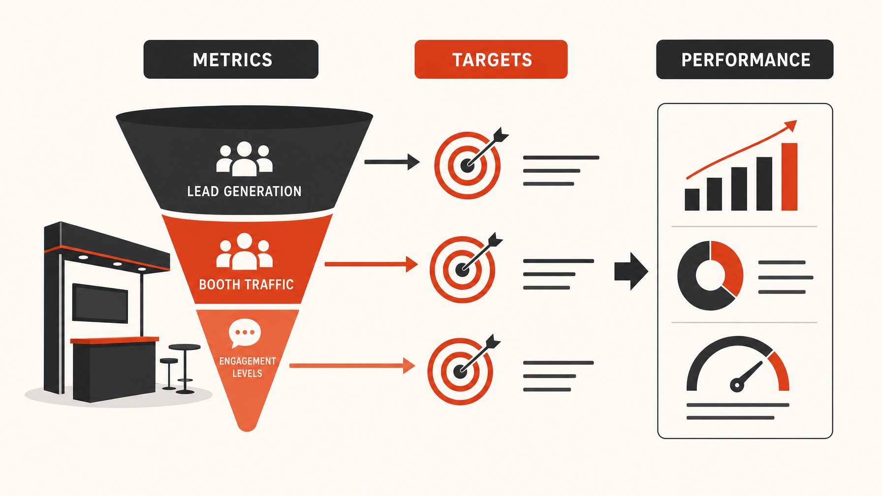3. Establish Measurable Success Metrics — 6 Steps to Define Your Trade Show Booth Goals for Maximum Impact