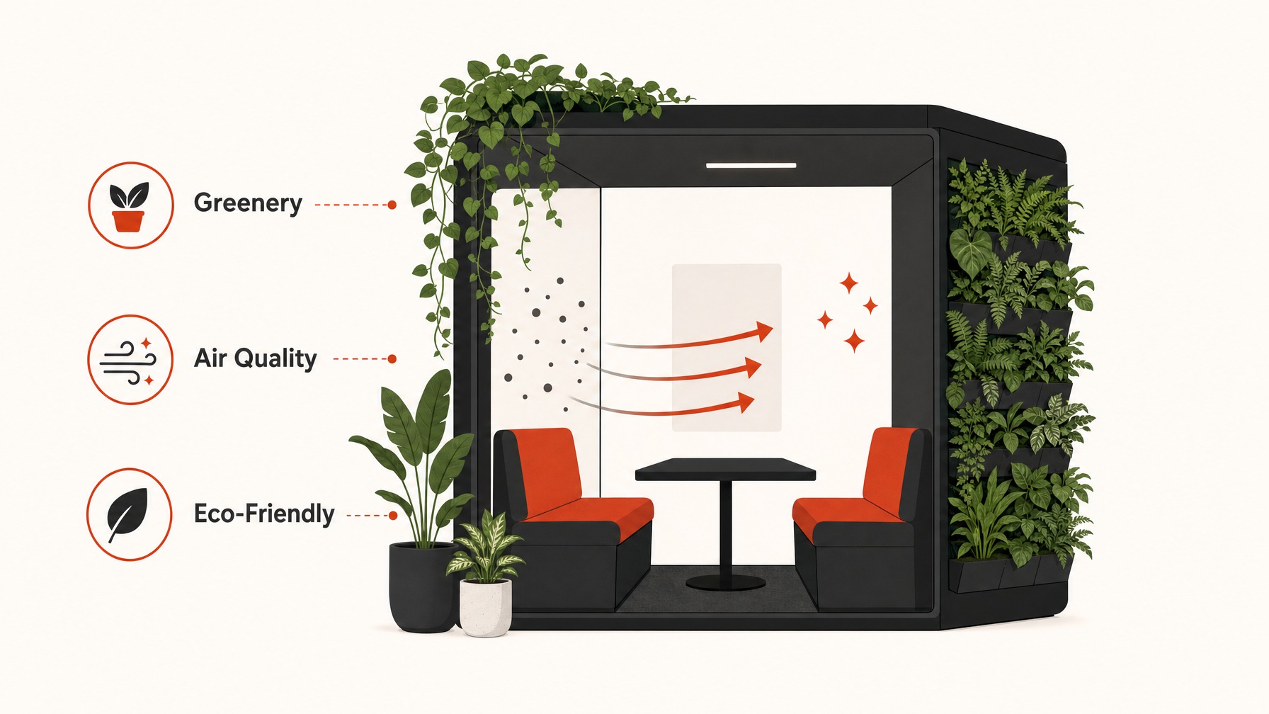 5. Integrate Greenery and Natural Elements — 7 Sustainable Booth Design Ideas for Eco-Friendly Exhibitors