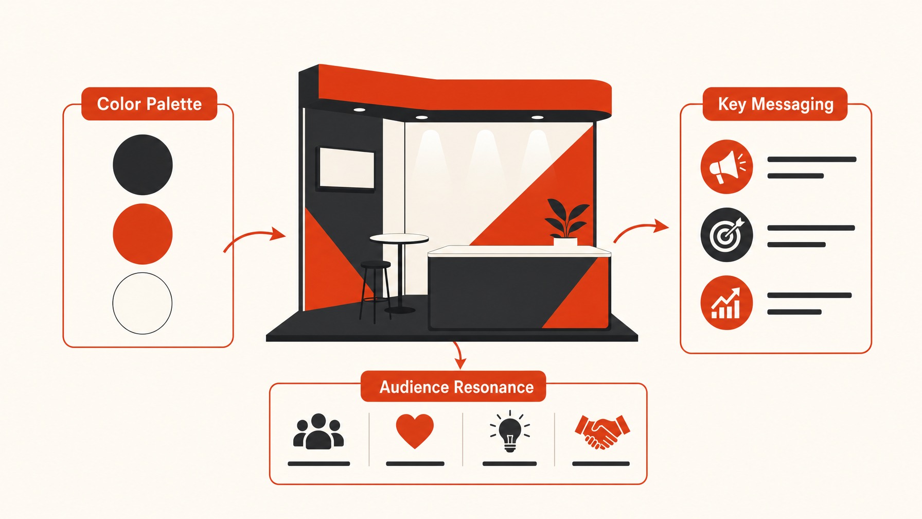 4. Use Colors and Imagery Strategically — 6 Key Considerations for Designing Impactful Trade Show Booth Graphics