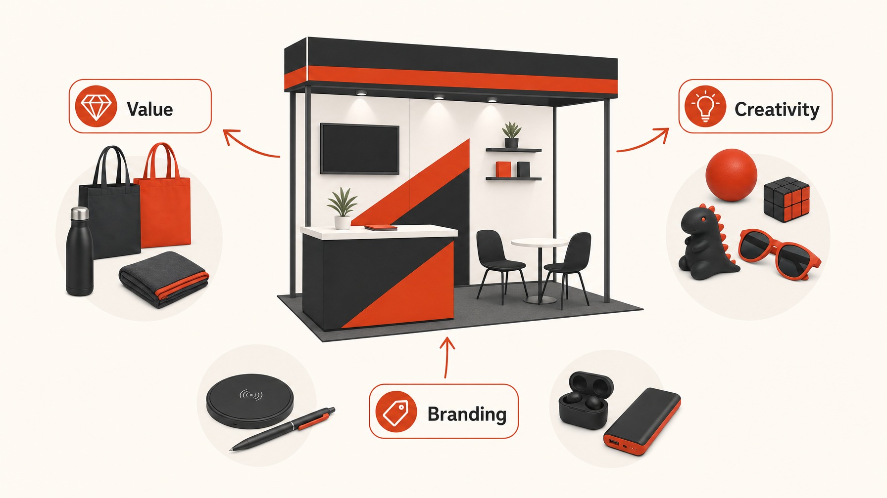 5. Create Memorable Giveaways and Promotions — 7 Key Objectives Your Trade Show Booth Must Achieve