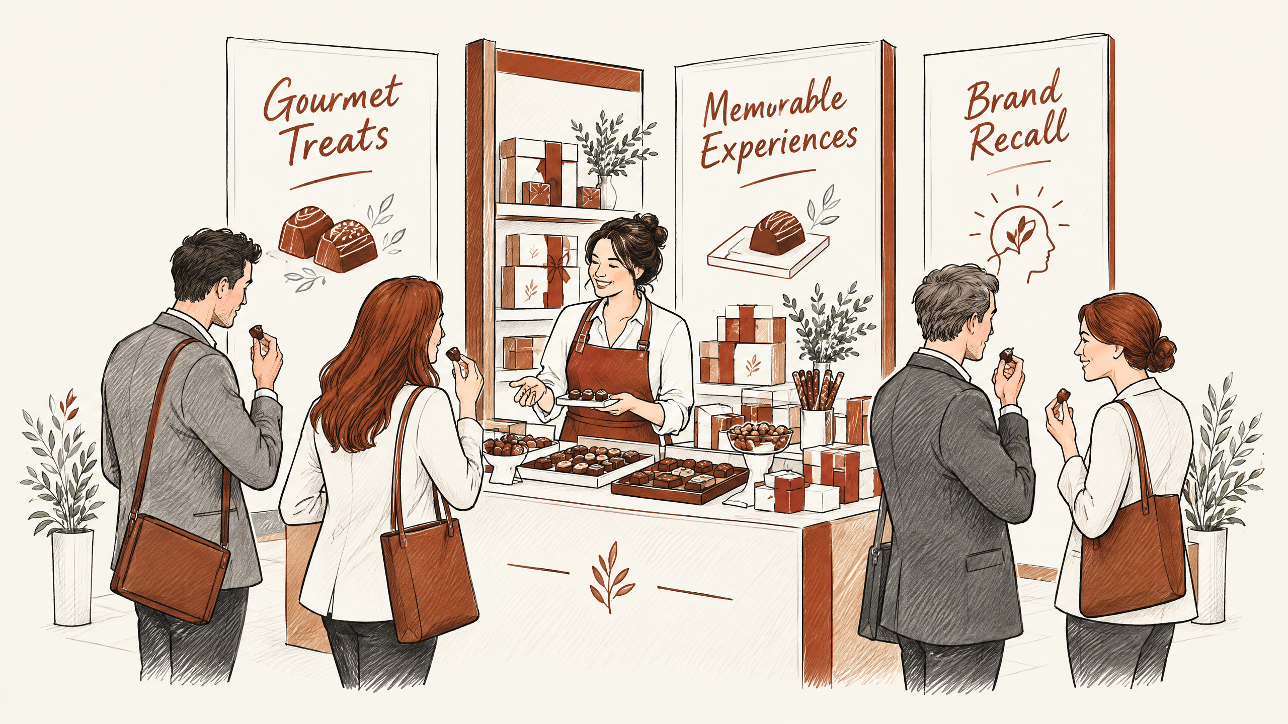 4. Gourmet Treats for Food and Beverage Exhibitors — 7 Industry-Specific Giveaways That Drive Trade Show Engagement