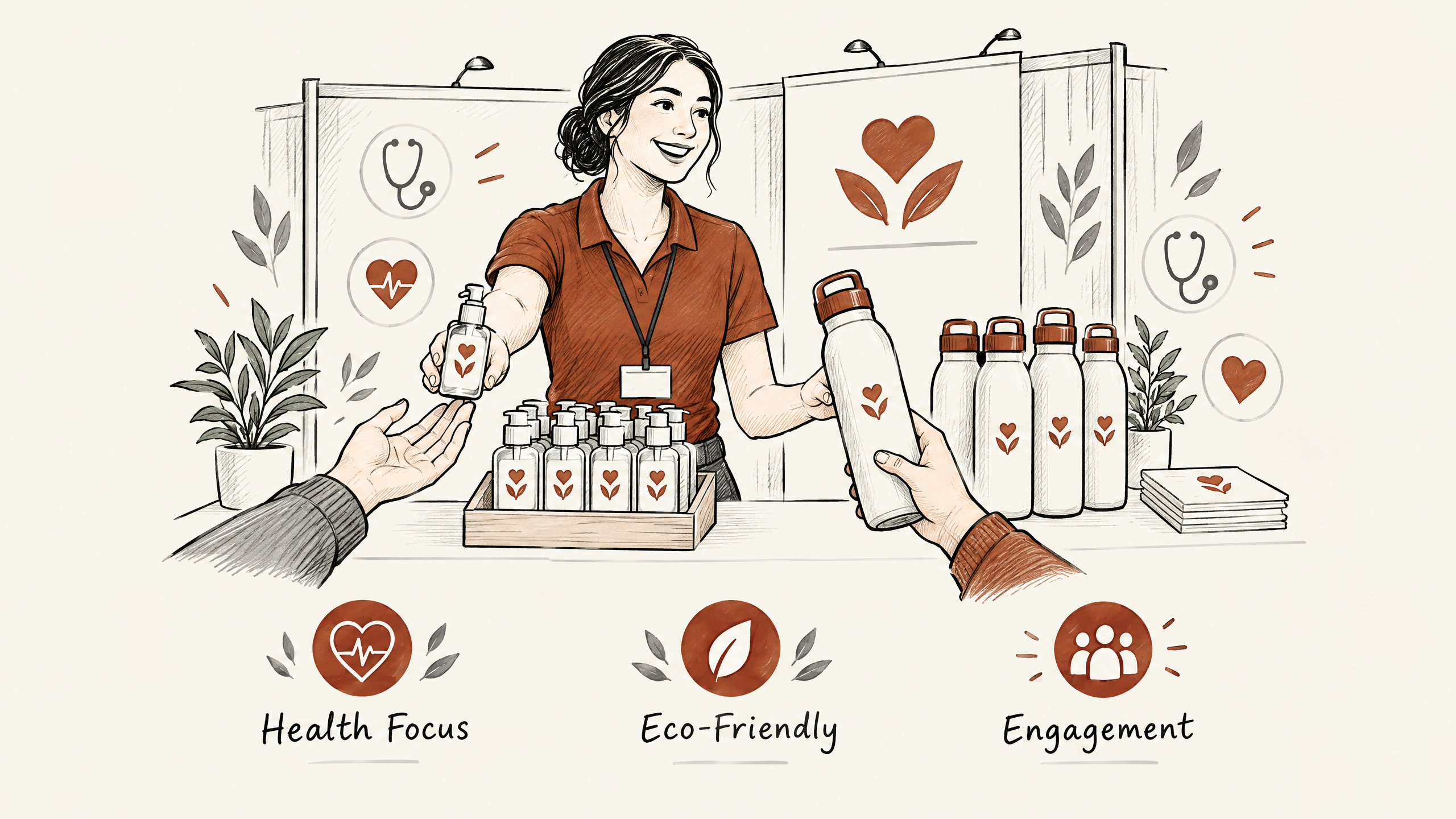 3. Health and Wellness Products for Healthcare Companies — 7 Industry-Specific Giveaways That Drive Trade Show Engagement