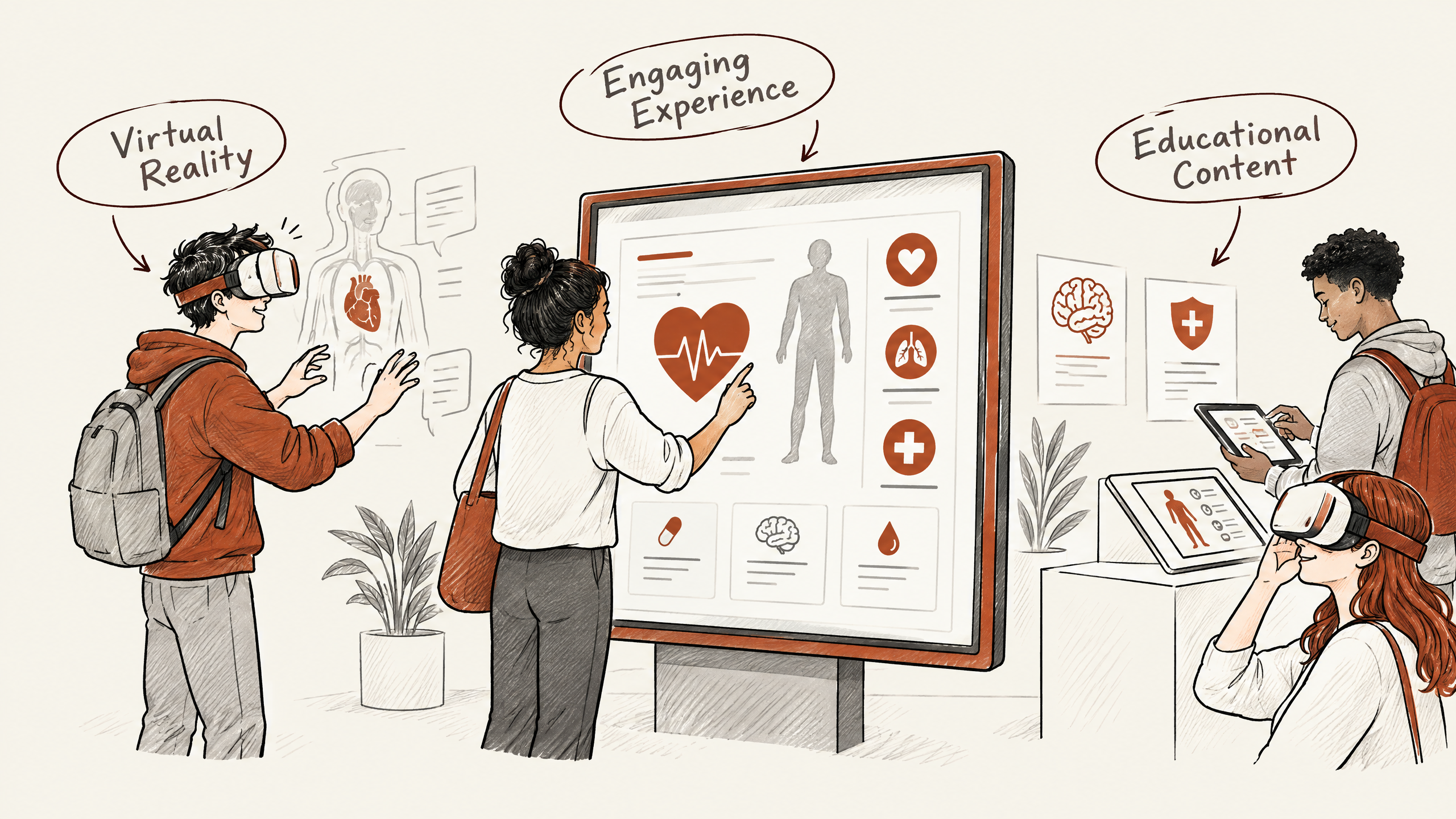 2. Incorporate Interactive Displays — 4 Unique Considerations for Healthcare Trade Show Booth Design