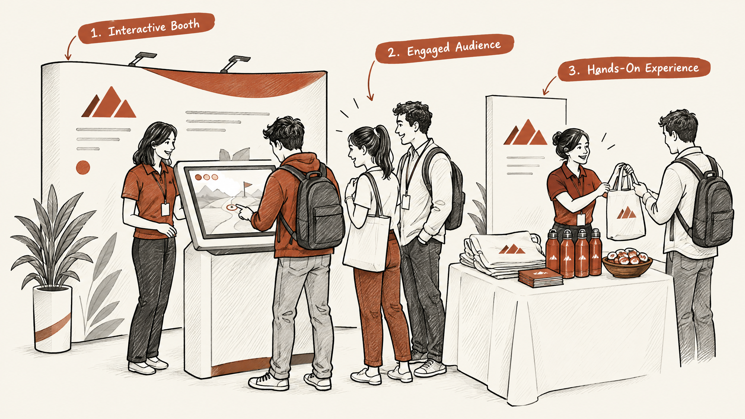 3. Integrate Interactive Elements — 4 Essential Tips for Crafting Your Trade Show Booth Layout