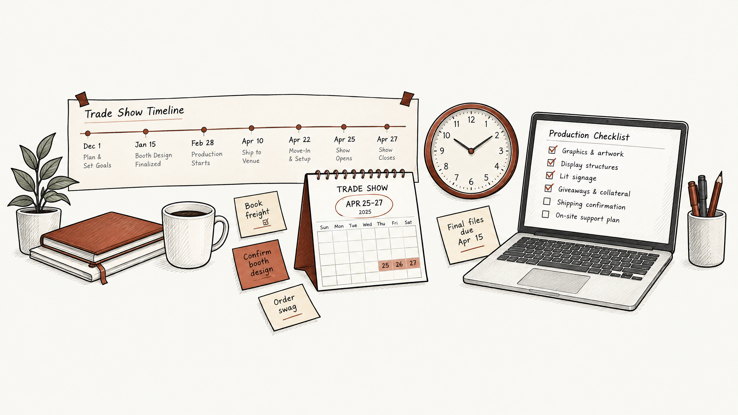 Key Steps to Developing a Trade Show Booth Production Timeline