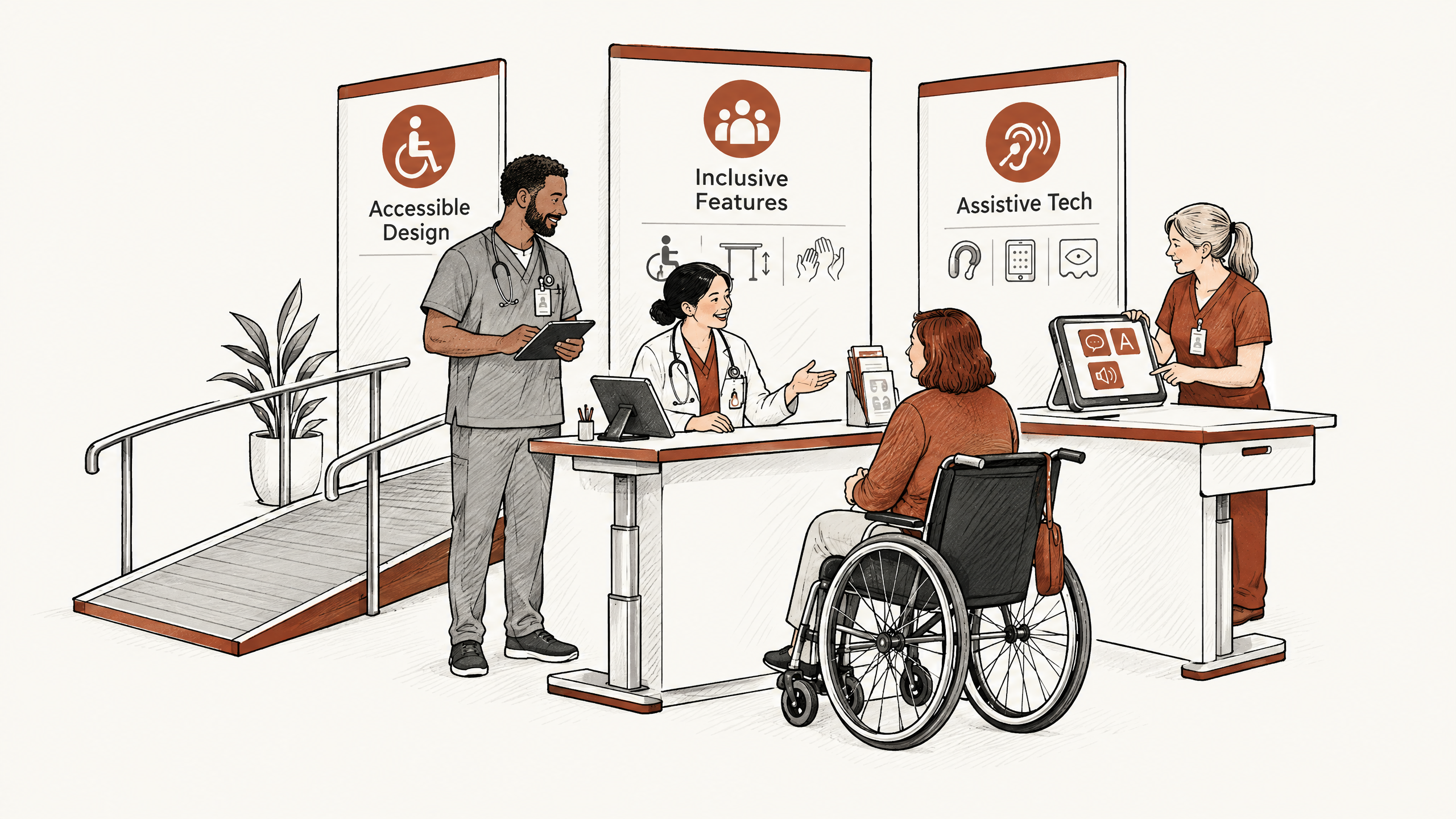 3. make sure Accessibility for All Visitors — 4 Unique Considerations for Healthcare Trade Show Booth Design