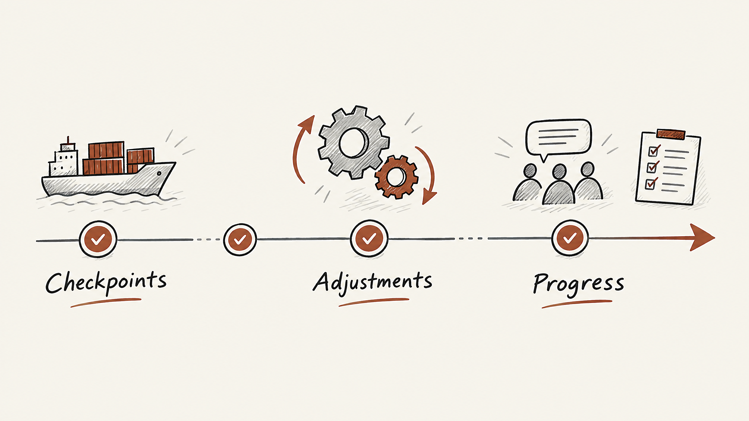 6. Regularly Review and Adjust — 7 Key Steps to Developing a Trade Show Booth Production Timeline