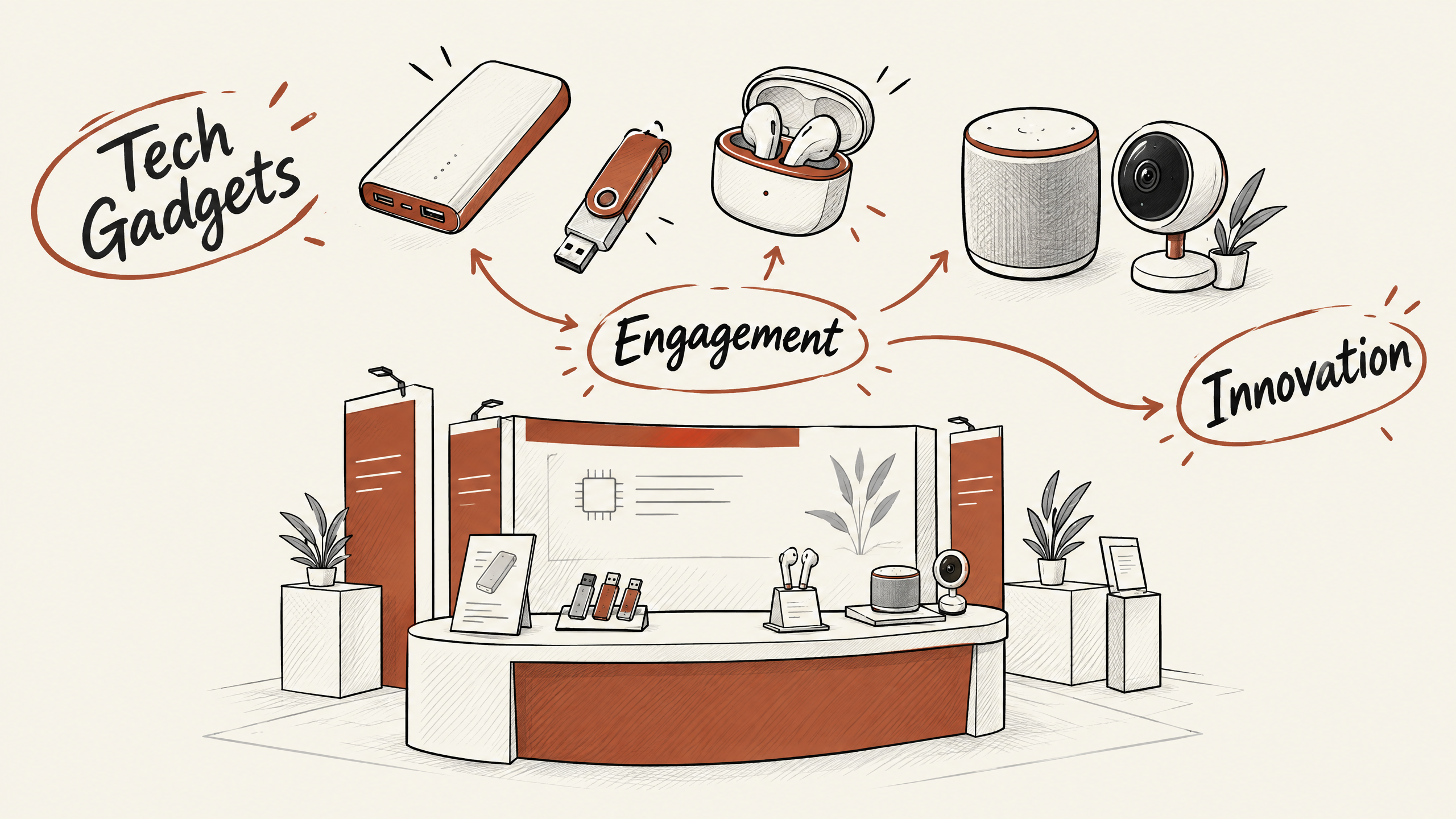 1. Tech Gadgets for Technology Firms — 7 Industry-Specific Giveaways That Drive Trade Show Engagement
