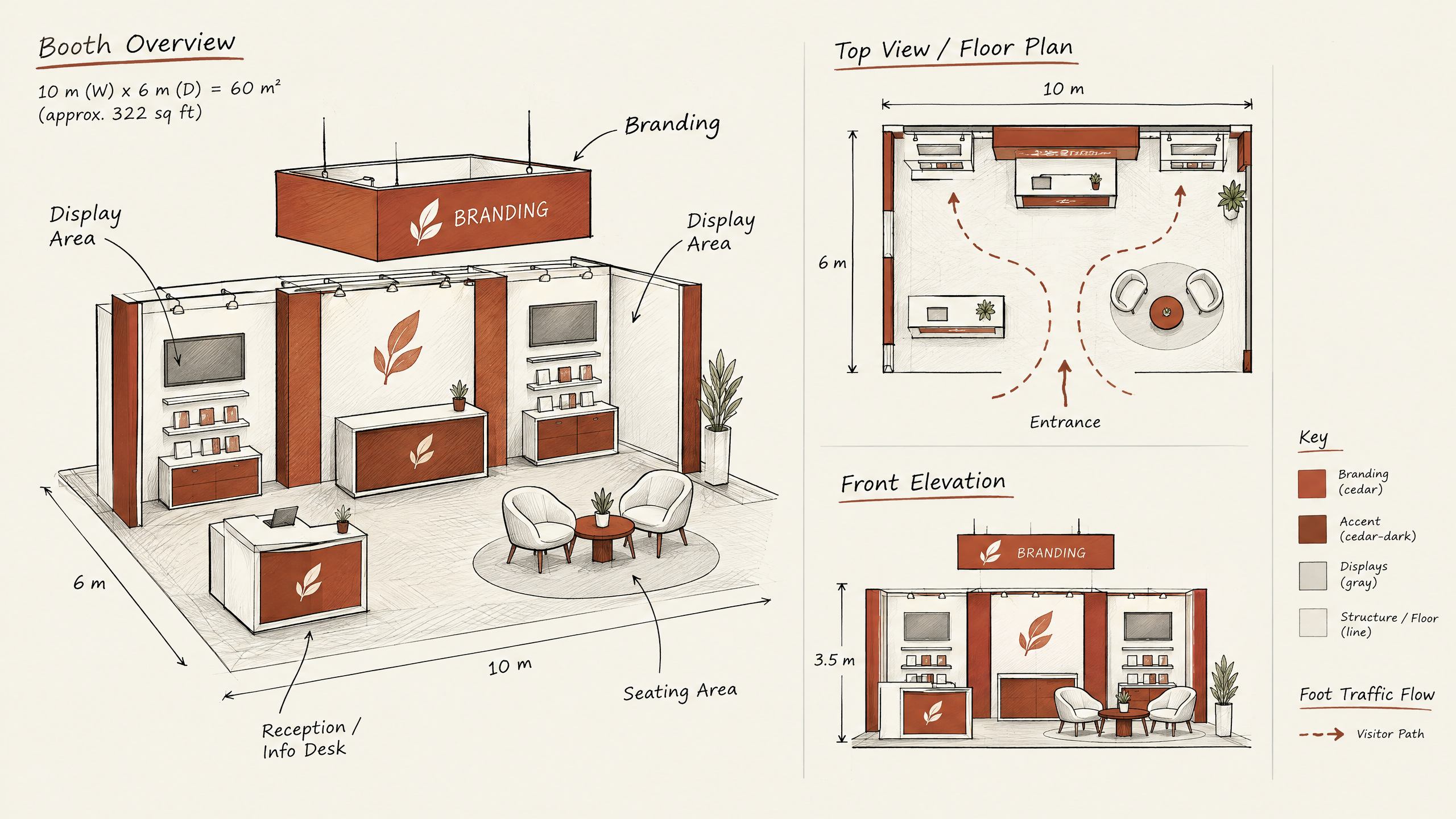 1. Assessing Booth Size and Configuration — 7 Essential Factors Impacting Trade Show Booth Rental Costs