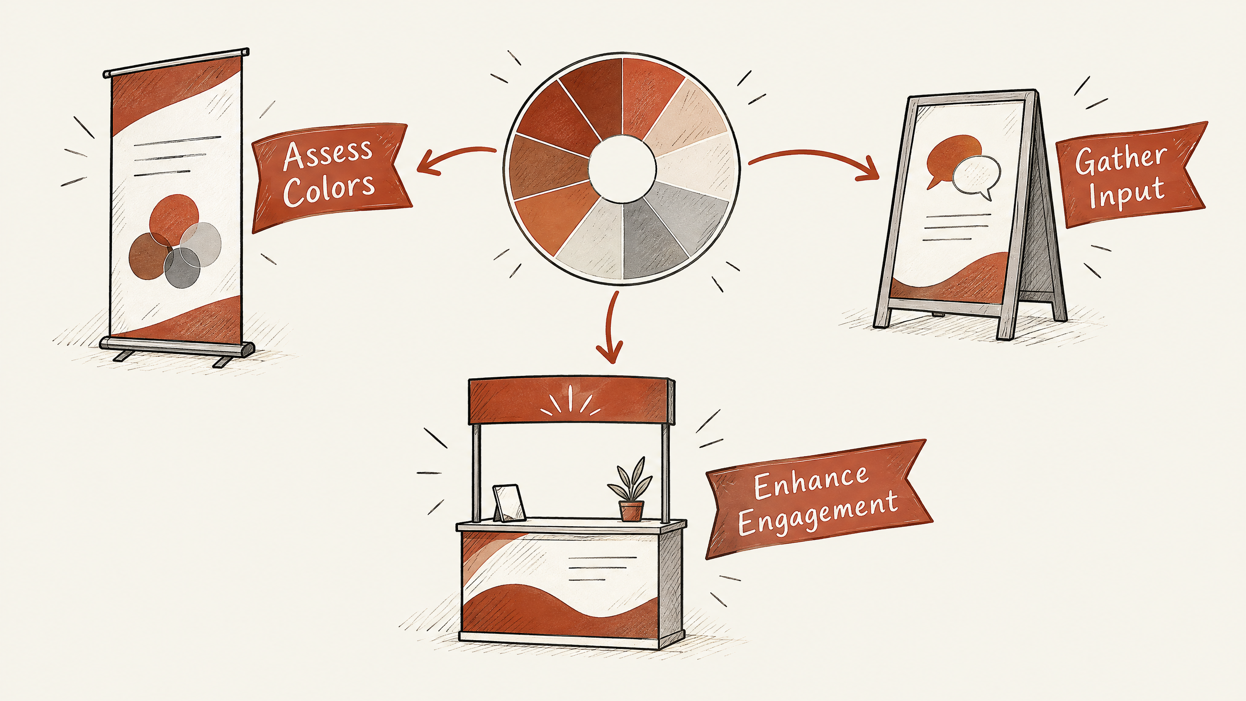 Before You Go — 7 Creative Ways to Use Color Psychology in Booth Graphics
