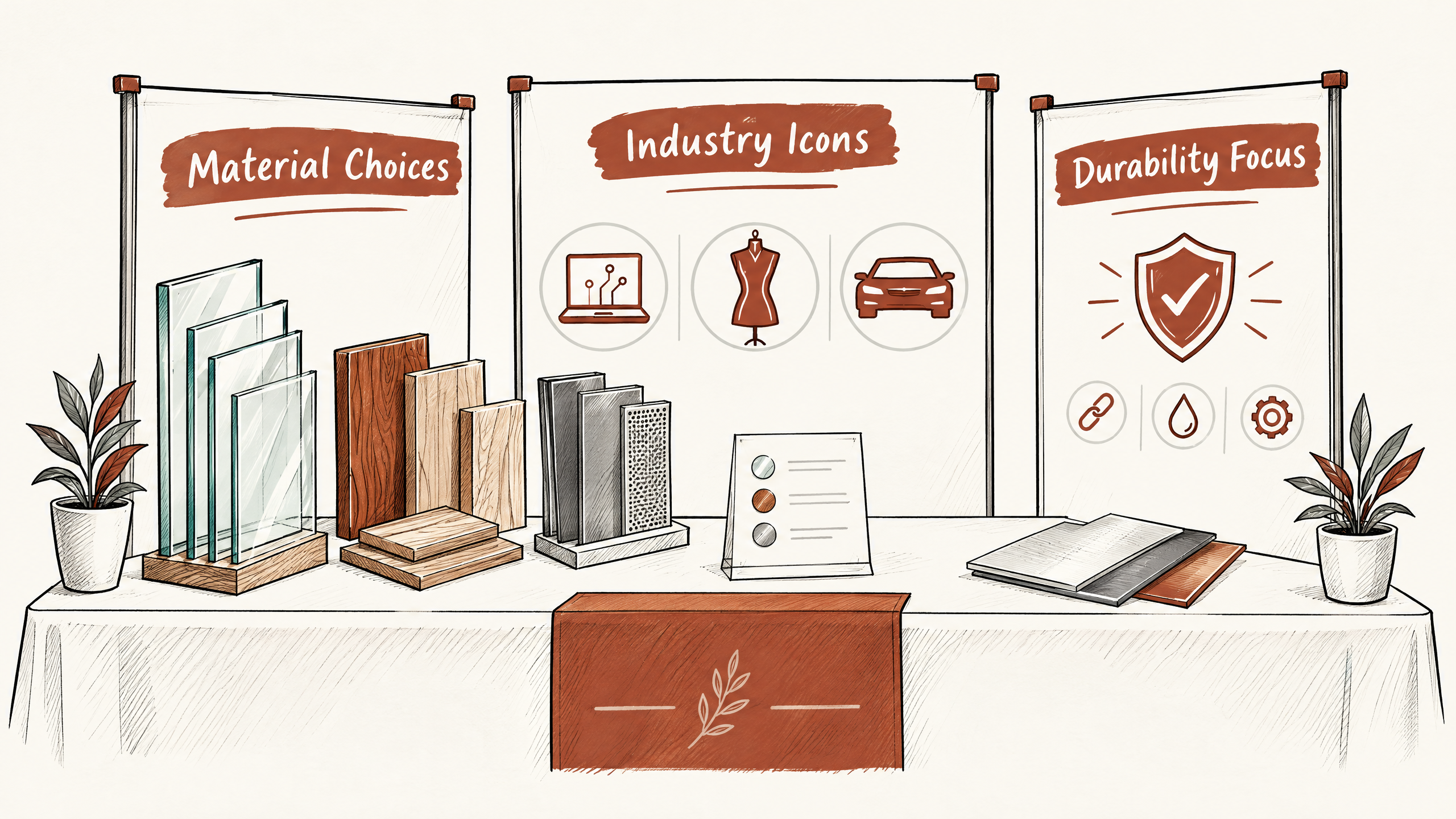 3. Choose Materials That Reflect Your Industry — 6 Essential Elements for Industry-Specific Trade Show Booths