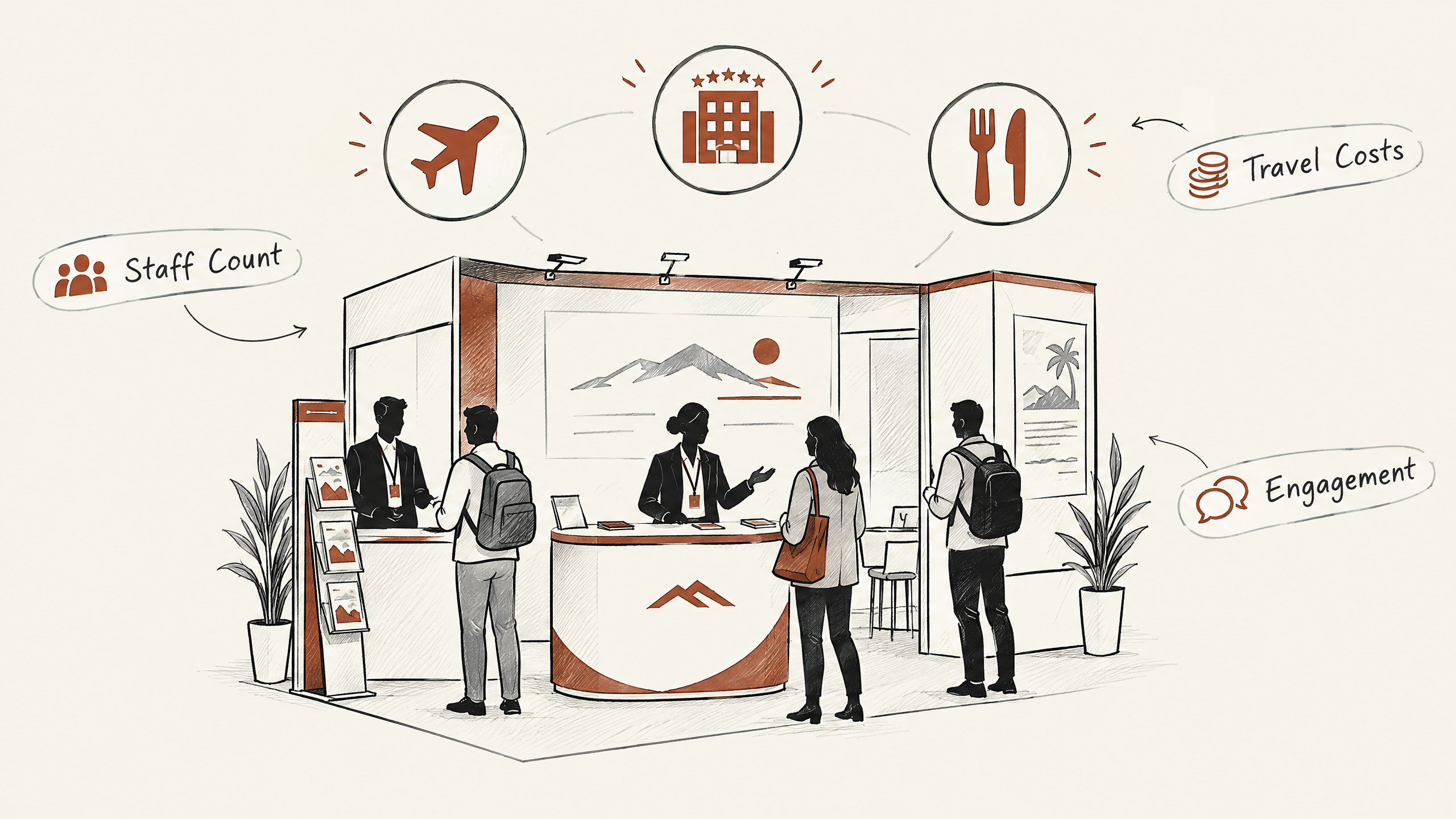 5. Consider Staffing and Accommodation Costs — 7 Smart Ways to Calculate Your Trade Show Booth Costs
