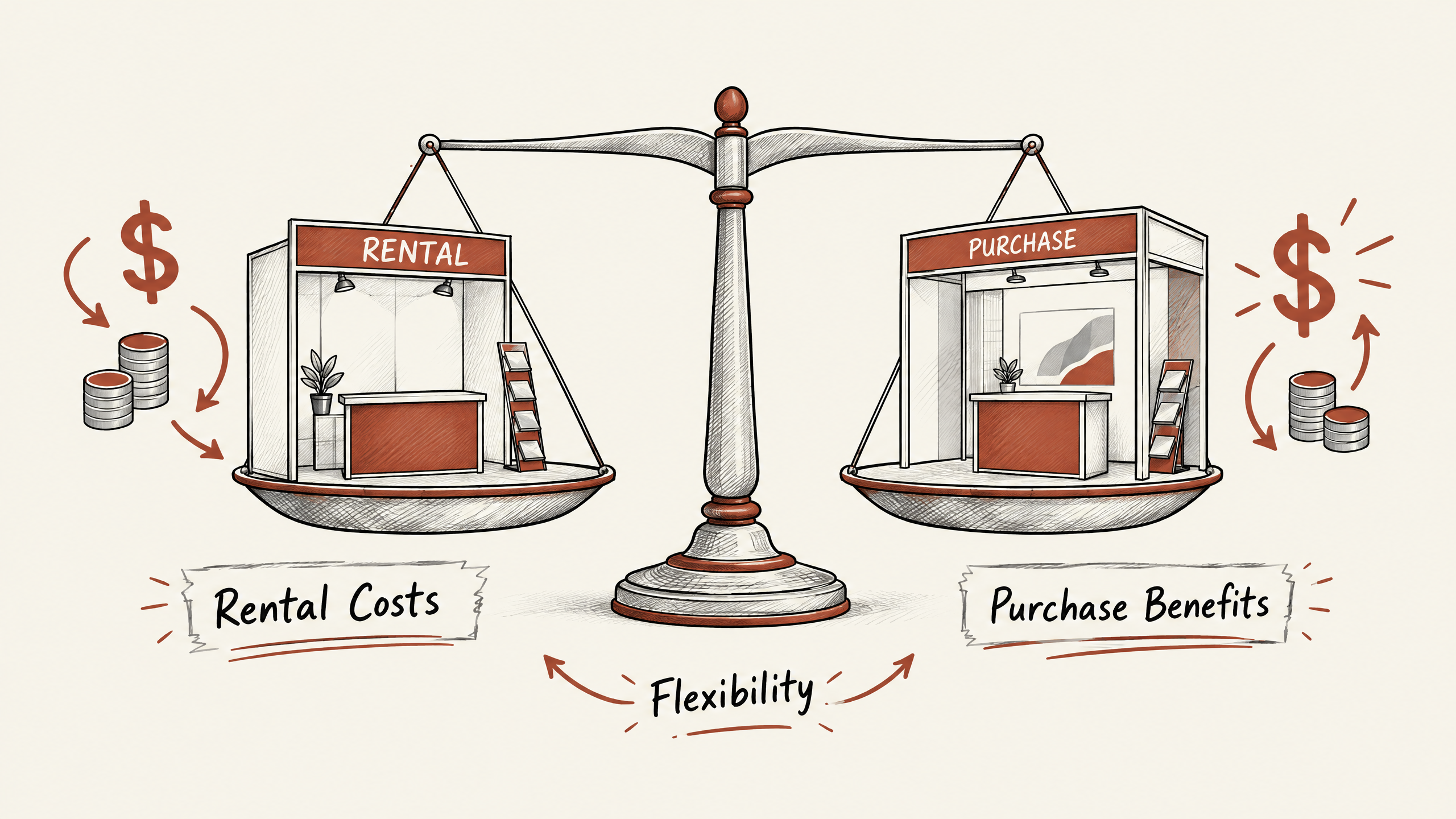 3. Evaluate Rental vs. Purchase Options — 7 Smart Ways to Calculate Your Trade Show Booth Costs