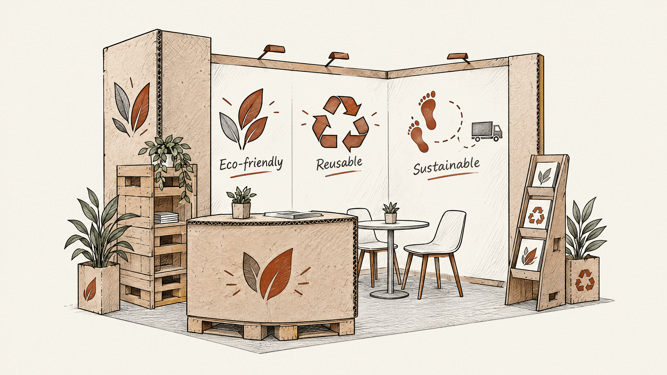 4. Evaluating Environmental Impact and Sustainability — 6 Key Considerations for Choosing Booth Fabrication Materials