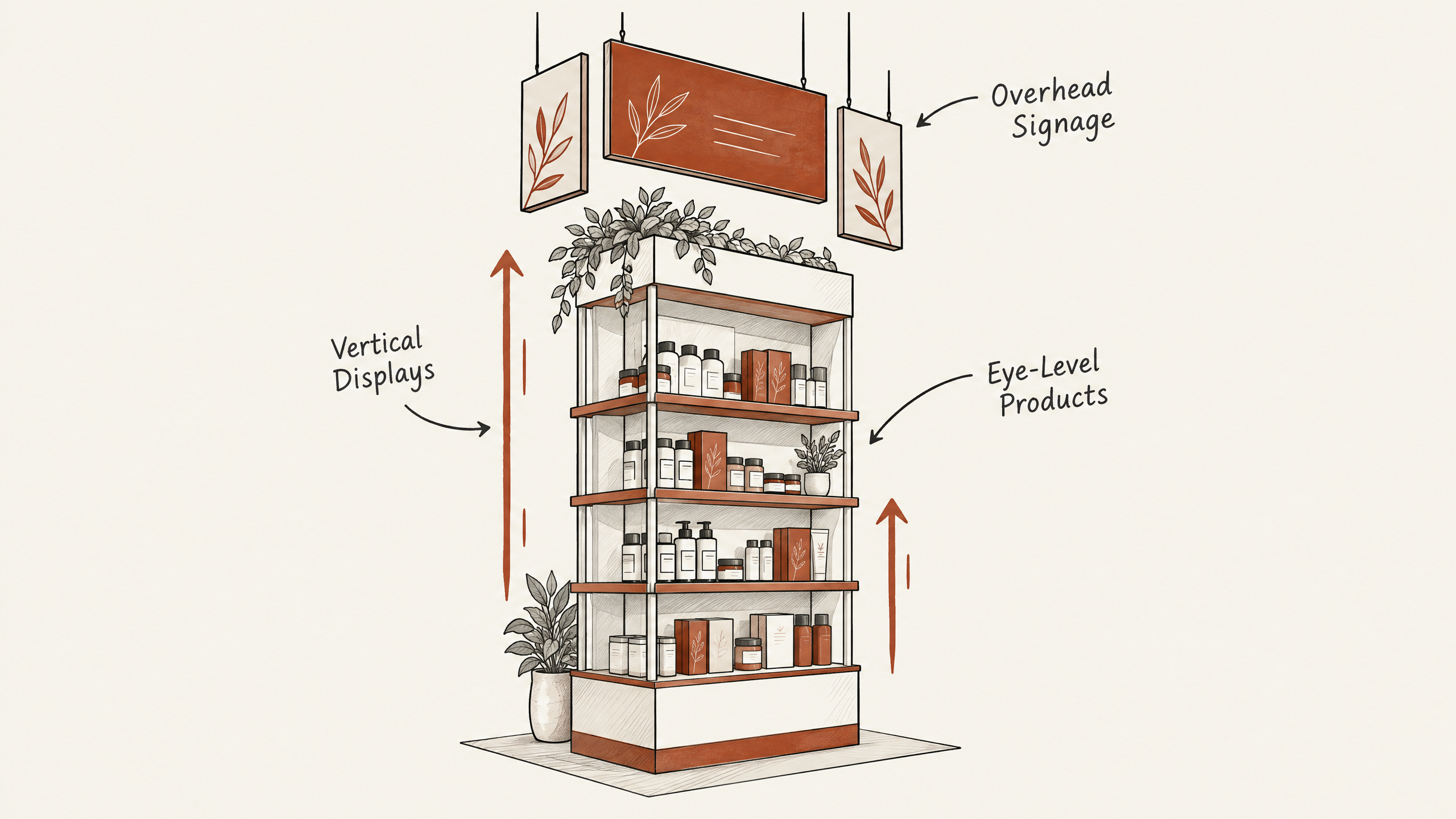 2. Get the Most Out of Vertical Space — 7 Tips for Optimizing the Layout of Your Island Booth
