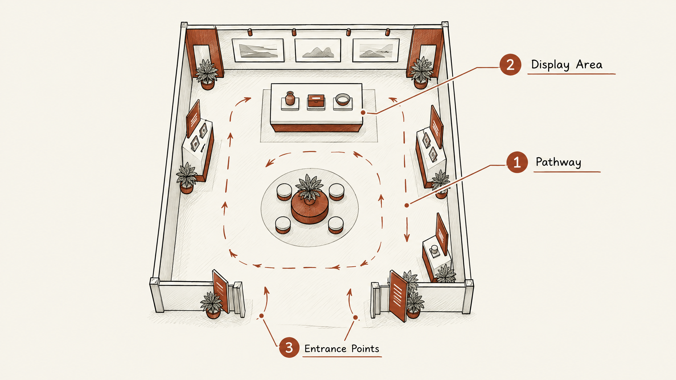 2. Improve Booth Layout for Visitor Flow — 6 Key Factors to Consider When Planning Your Island Booth Design