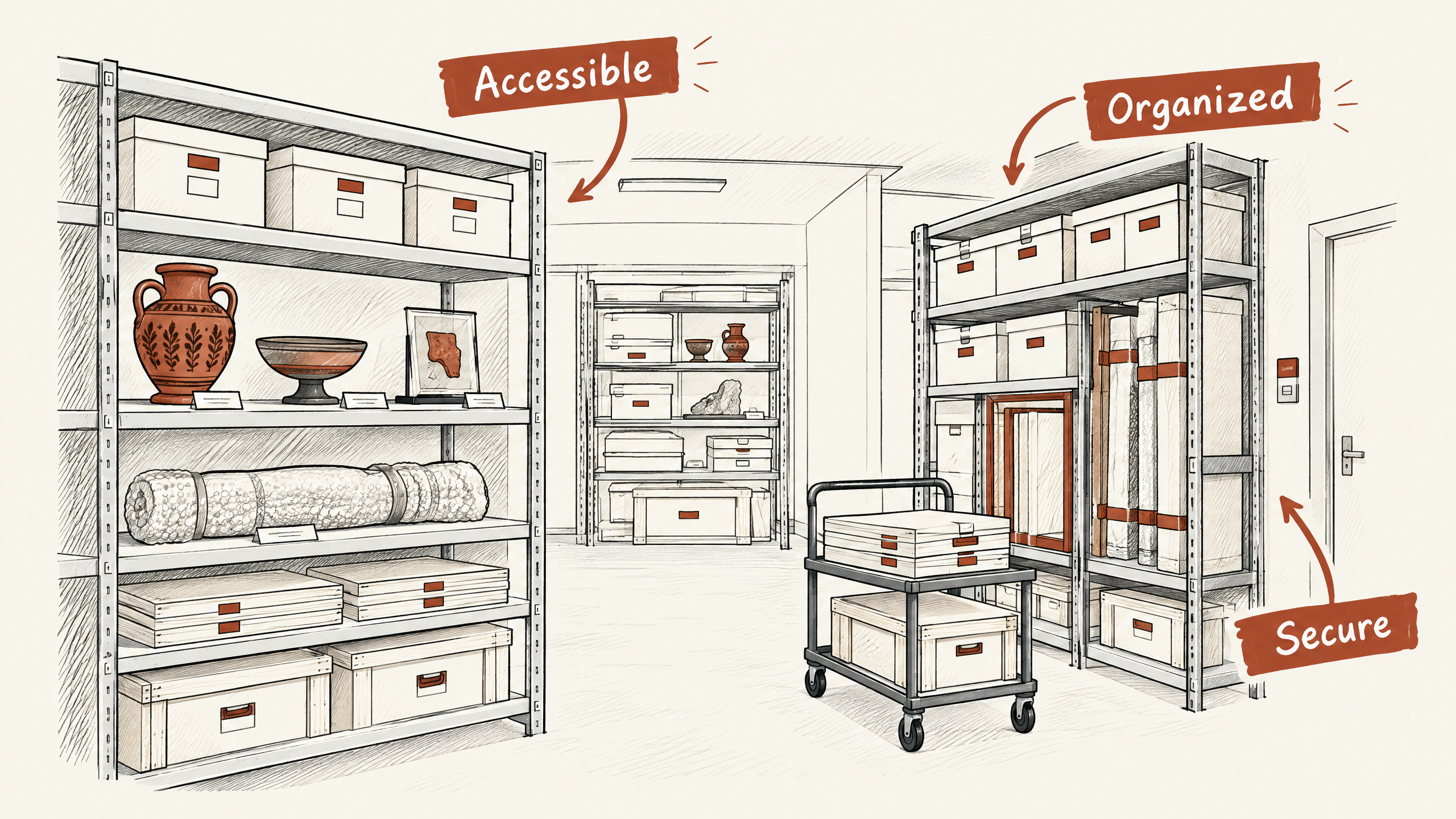 4. Improve Storage Solutions — 6 Steps for Conducting a Thorough Exhibit Asset Inventory