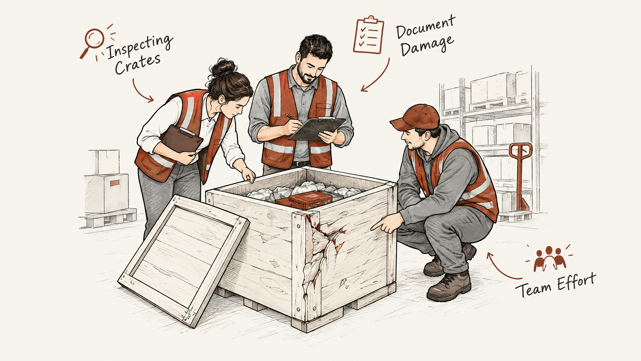5. Inspect Crates for Damage — 6 Best Practices for Managing Trade Show Crate Logistics