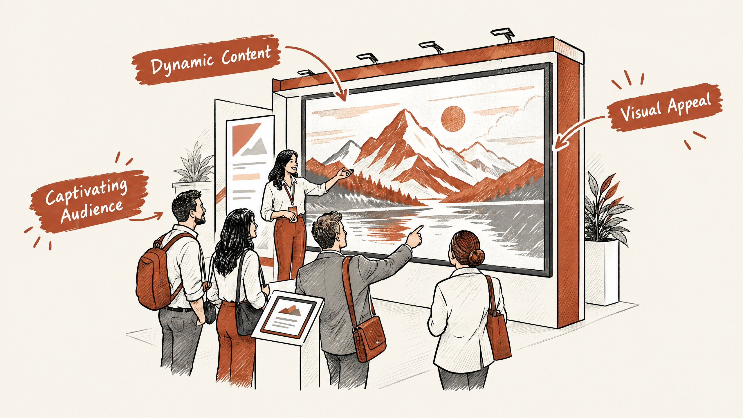 2. LED Displays: Illuminate Your Message — 6 Creative Display Products to Drive Engagement at Trade Shows