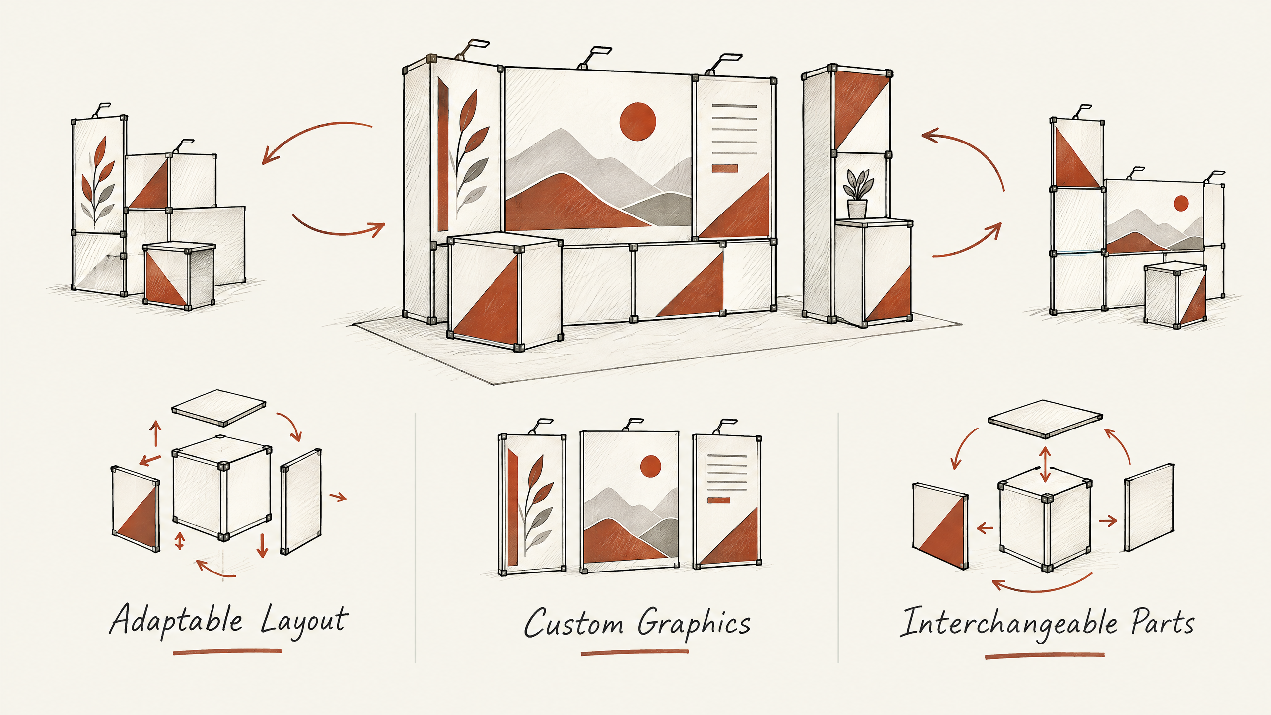 4. Modular Displays: Flexibility in Design — 6 Creative Display Products to Drive Engagement at Trade Shows
