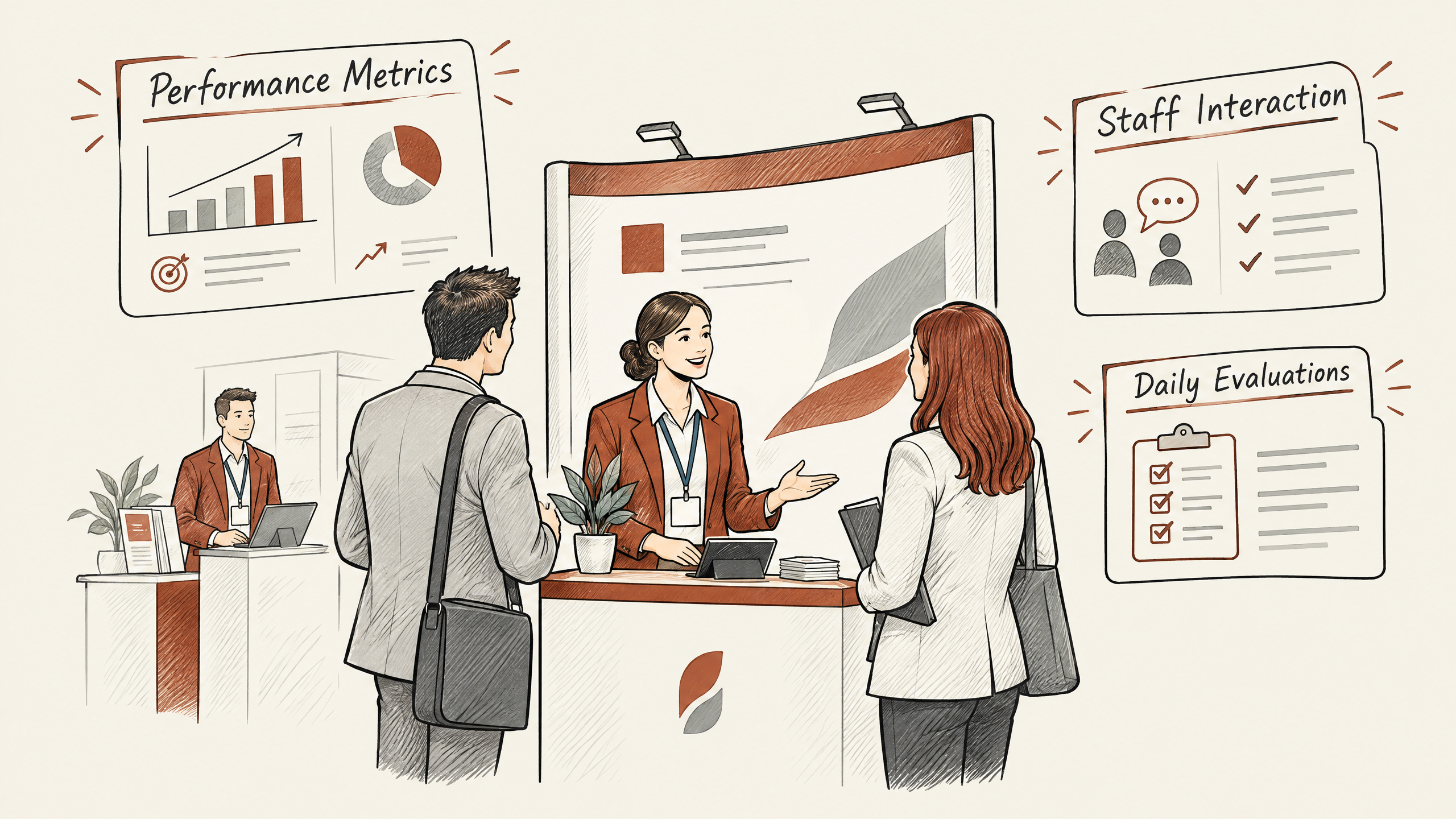 4. Monitor and Adjust Staff Performance — 4 Key Steps for Developing an Effective Trade Show Staff Plan