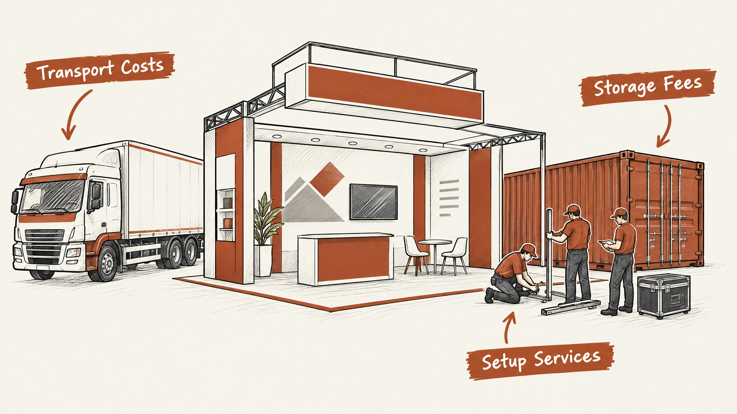 6. Neglecting Logistics Costs — 6 Common Trade Show Booth Budgeting Mistakes to Avoid