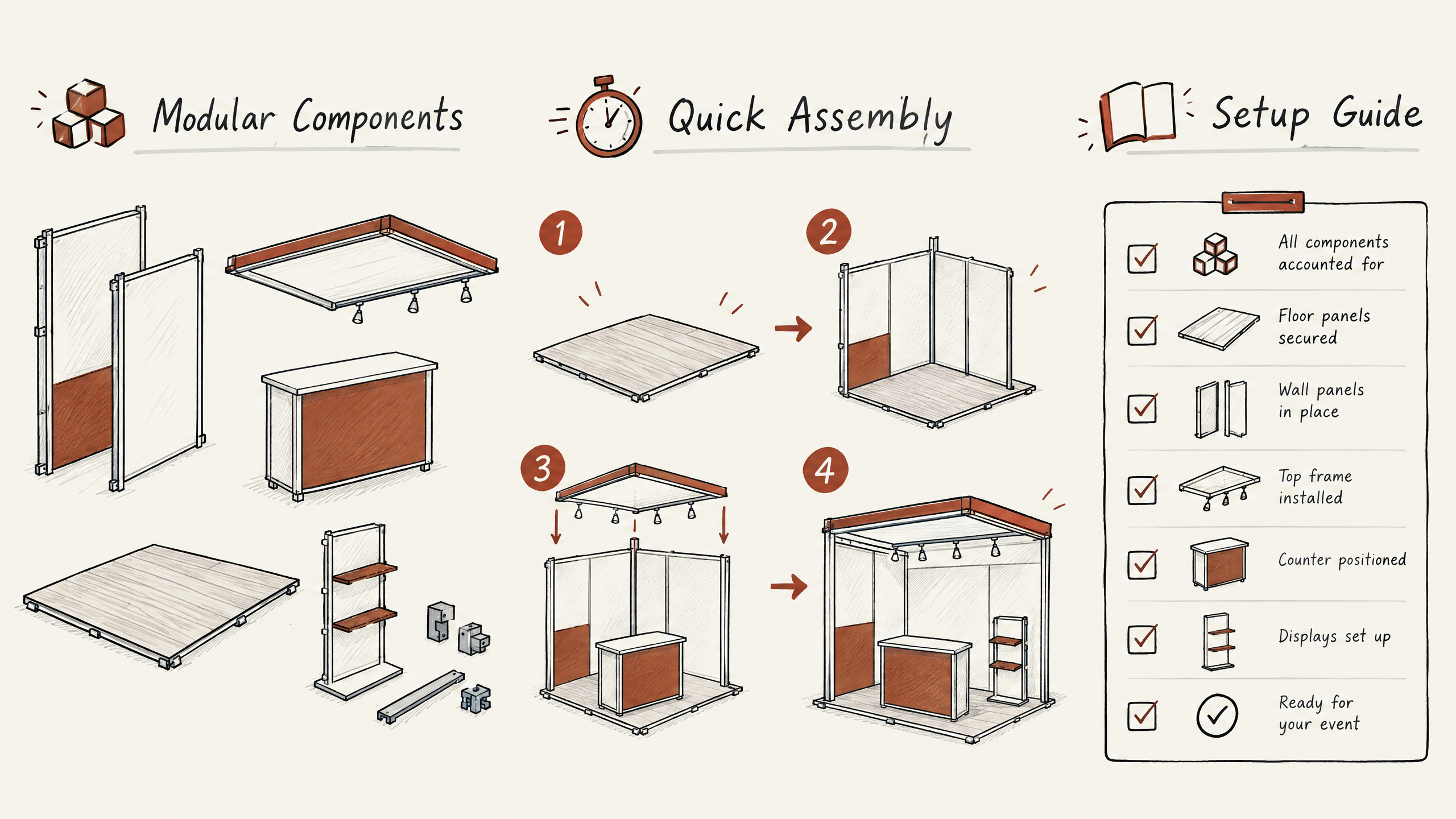 5. Plan Efficient Setup and Teardown — 6 Key Factors to Consider When Planning Your Island Booth Design