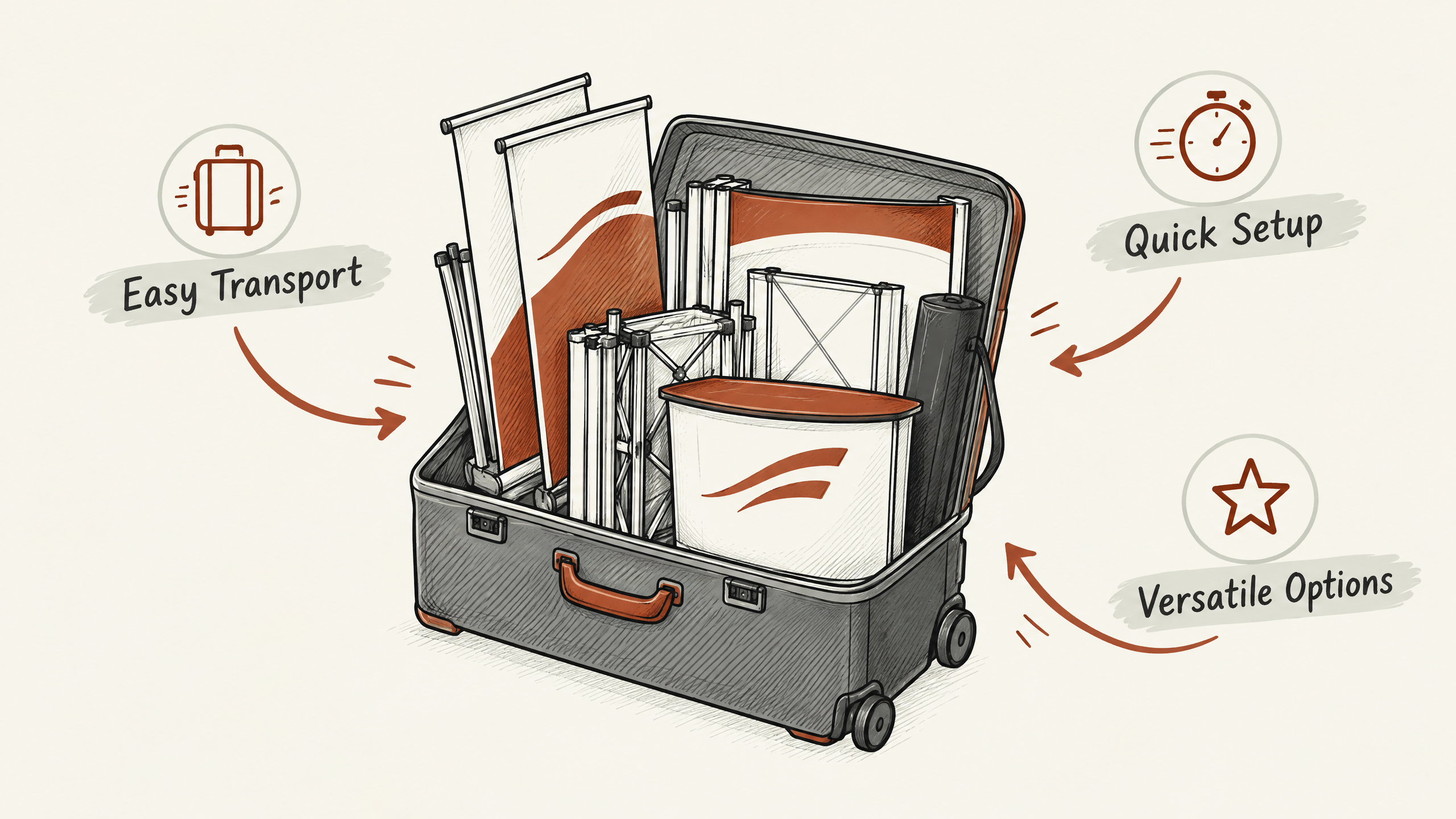 5. Portable Displays: Convenience and Efficiency — 6 Creative Display Products to Drive Engagement at Trade Shows