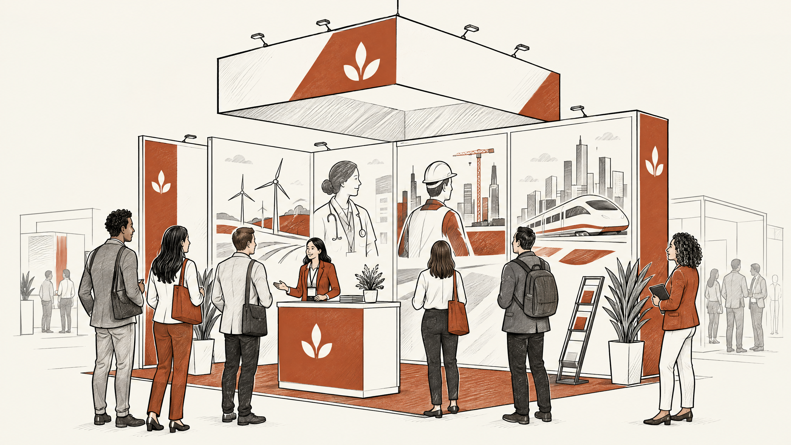 2. Prioritize High-Impact Visuals — 6 Essential Elements for Industry-Specific Trade Show Booths