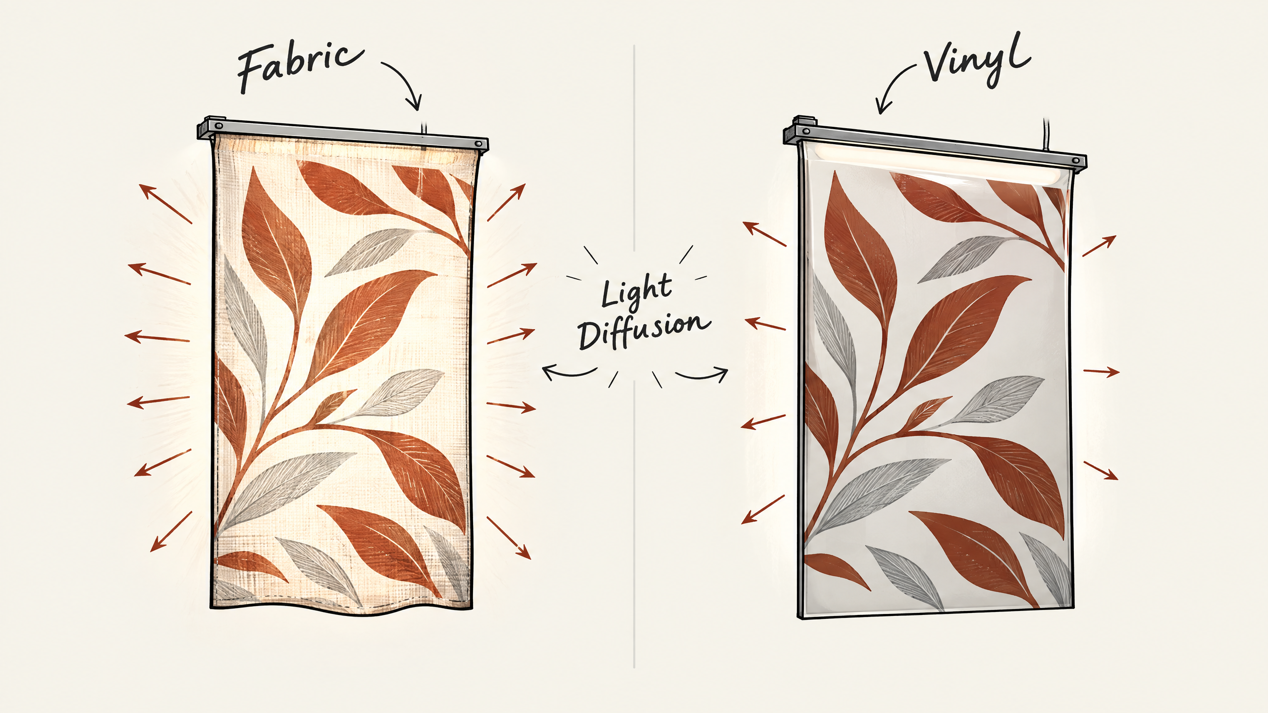 2. Select Materials That Enhance Lighting — 4 Essential Tips for Designing Backlit Booth Graphics