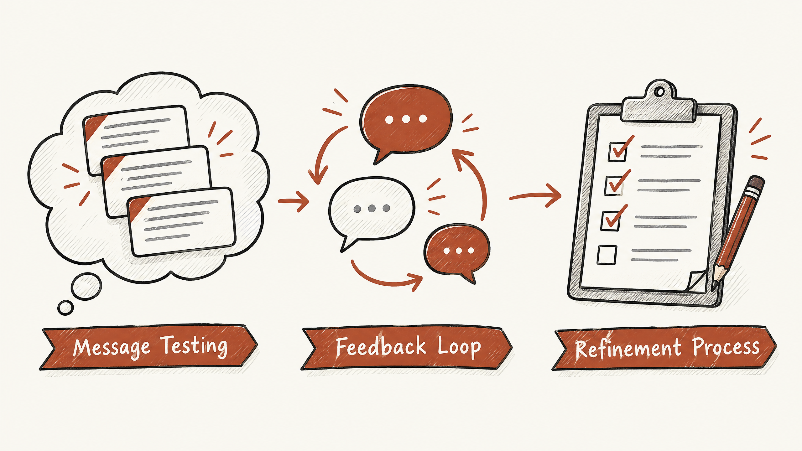 6. Test and Refine Your Message — 6 Essential Elements for Crafting an Effective Booth Message