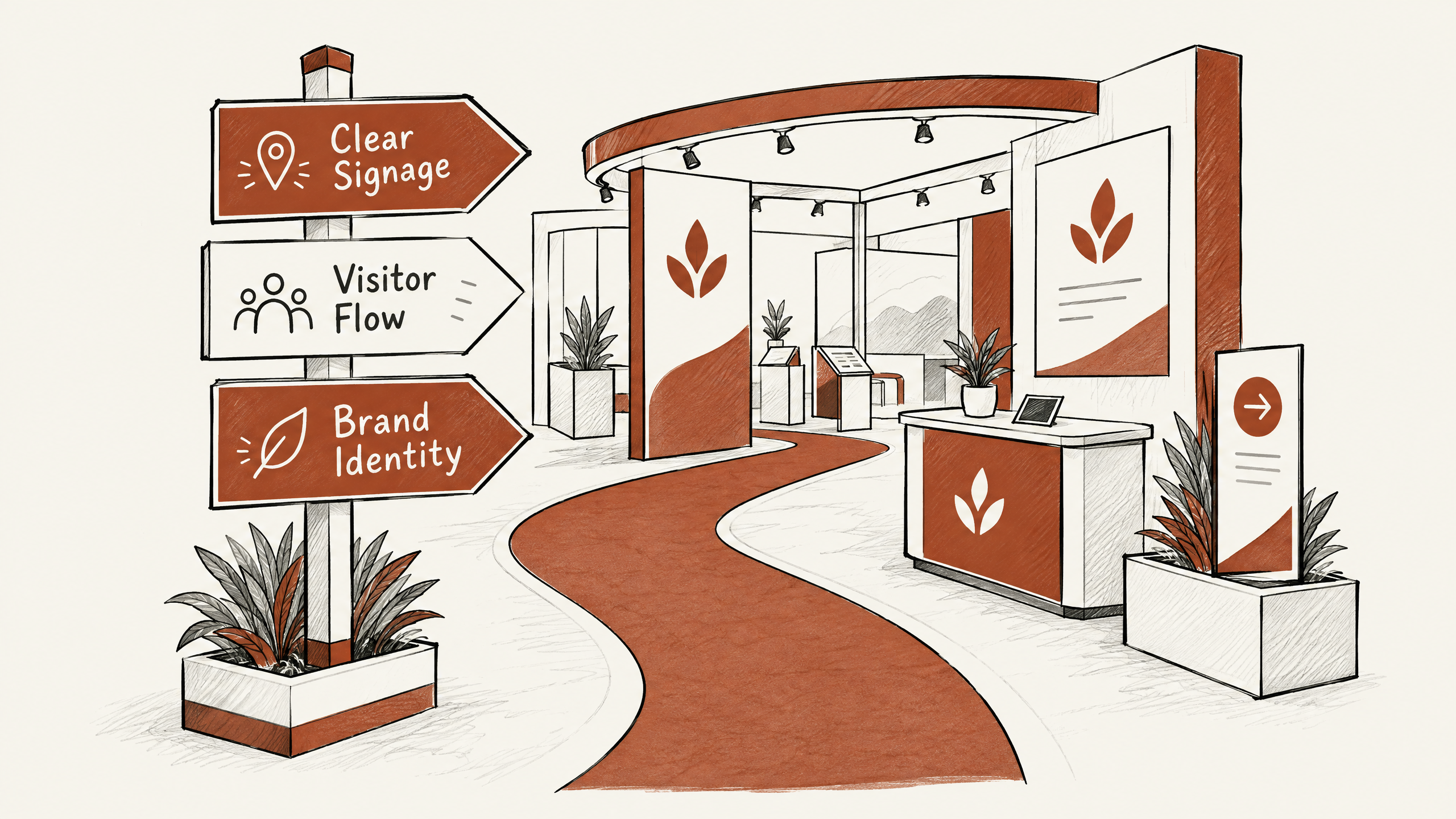 3. Use Clear Signage to Guide Visitors — 7 Proven Strategies for Effective Trade Show Booth Flow